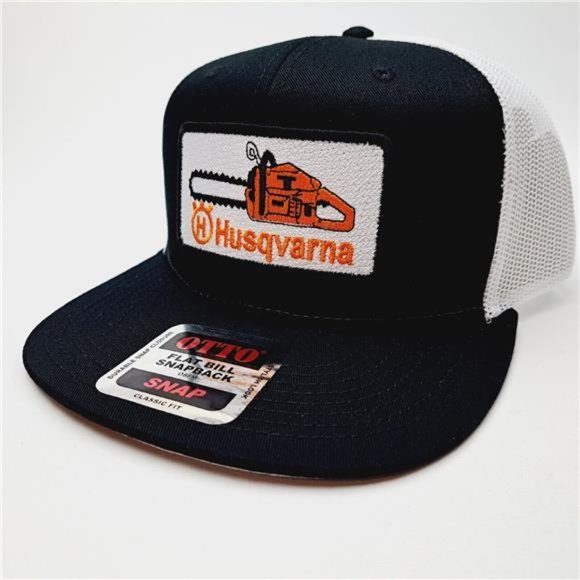 Husqvarna Swedish Chainsaws Flat Bill Embroidered Patch Cap Hat Motorcycle Fans main image 5